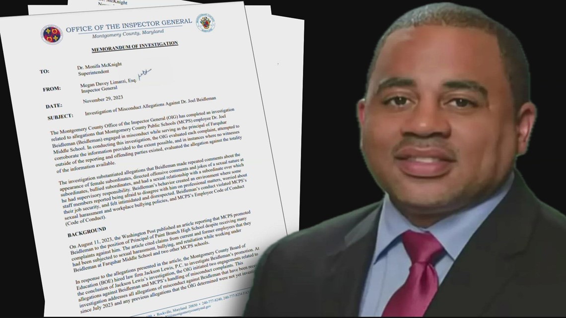 Months-long Investigation Finds Montgomery County Principal Engaged In ...