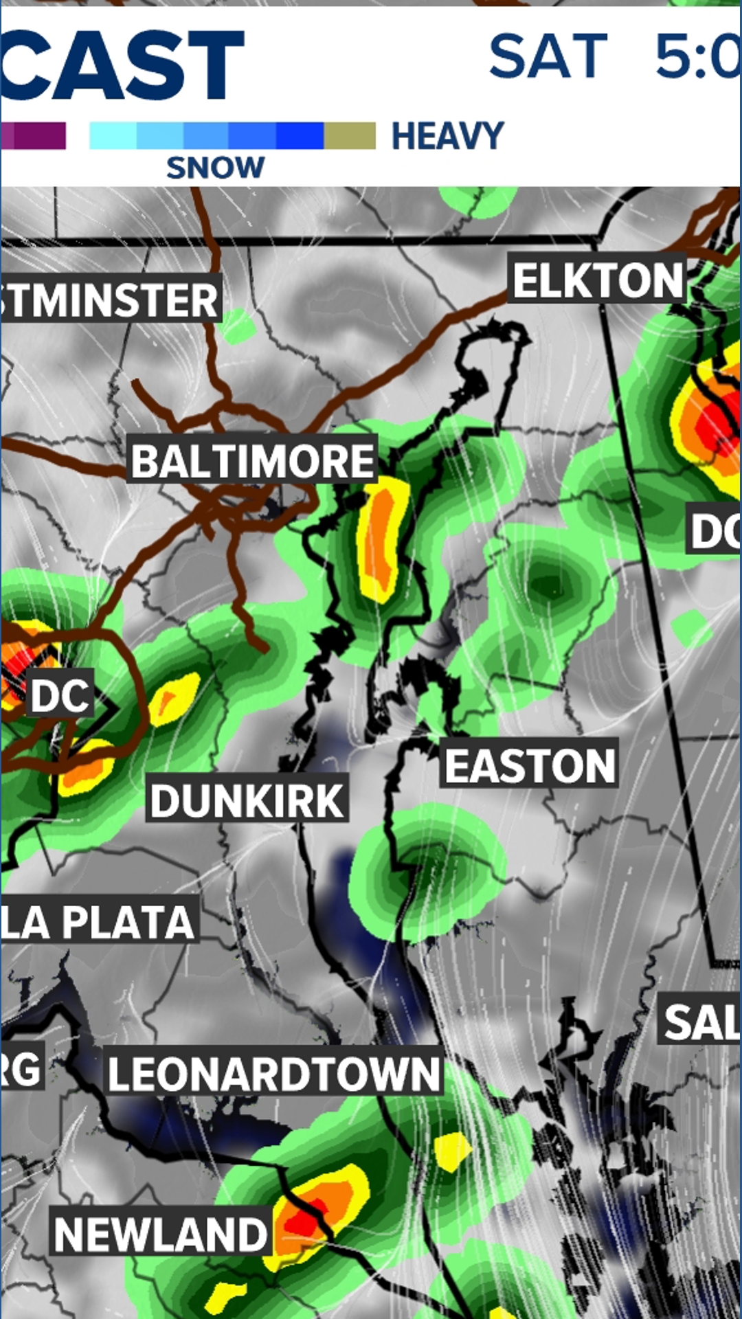 Storms hit DC region Saturday with gusty winds and heavy rain | wusa9.com
