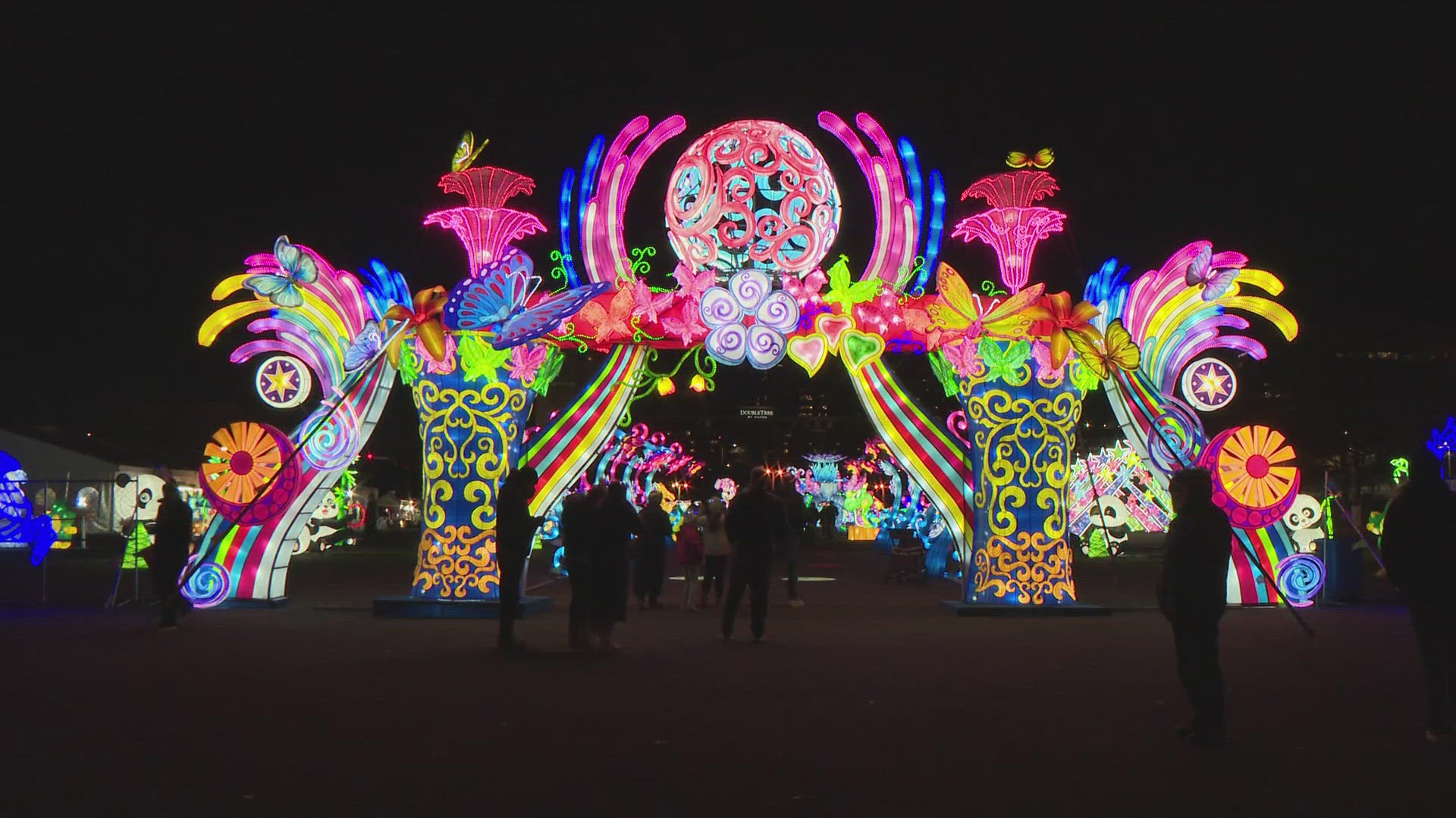 It's a winter lantern festival in Tyson's Corner until January. Stop by and check it out!