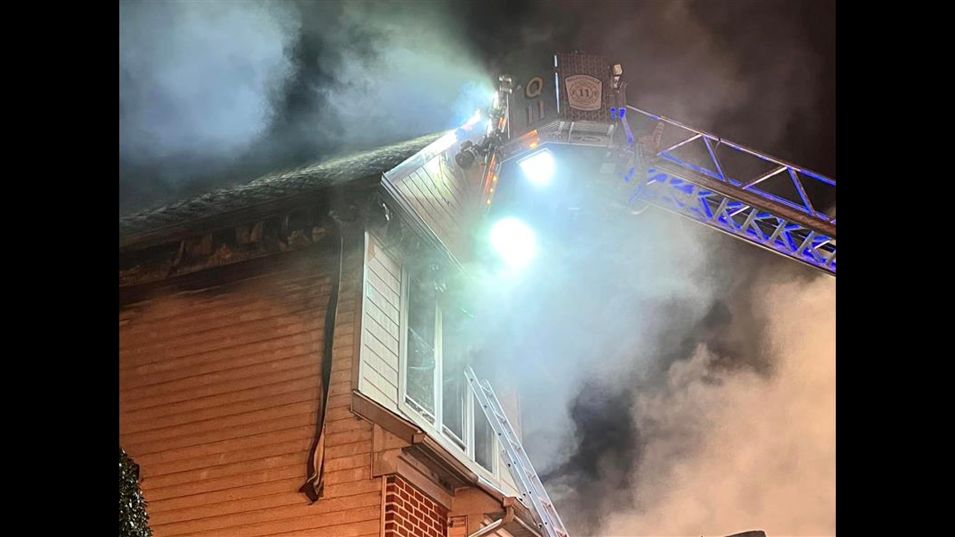 Fire reported at a Frederick County, Maryland home