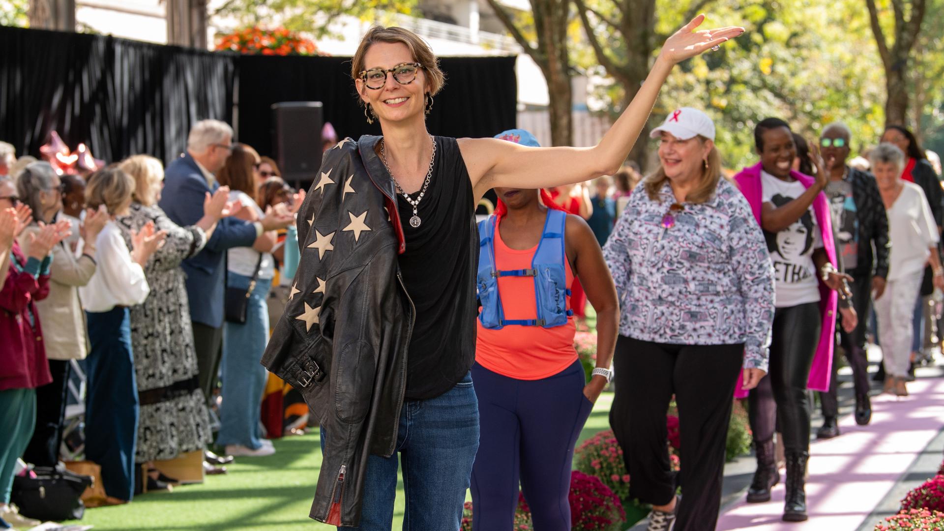 Jane Abraham and Theresa Goudie highlight the Reston Runway to the Cure which raises funds to defeat breast cancer through a fashion show that celebrates survivors.