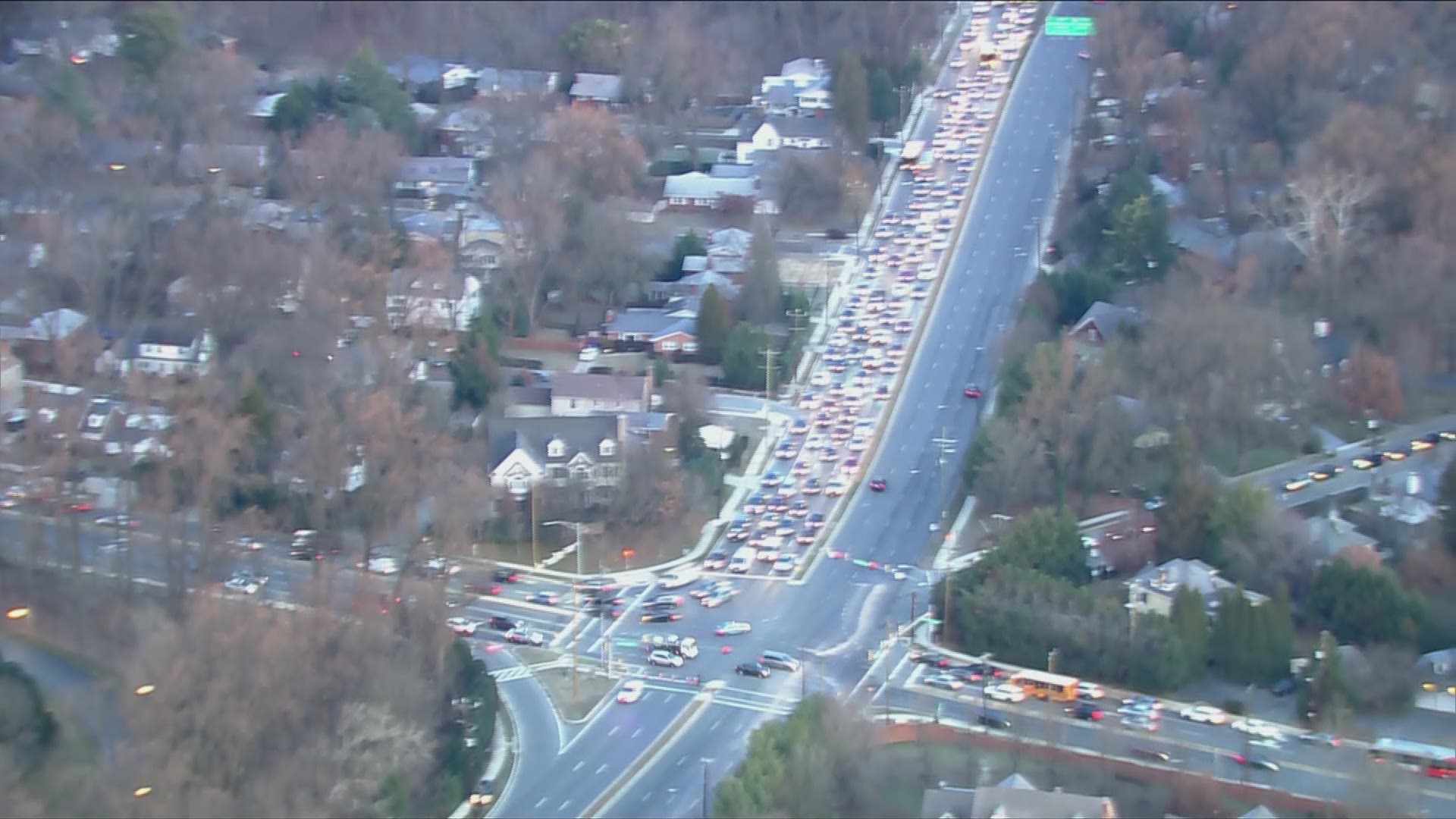 Water main break on Connecticut Avenue is causing major delays in Chevy Chase, Maryland.