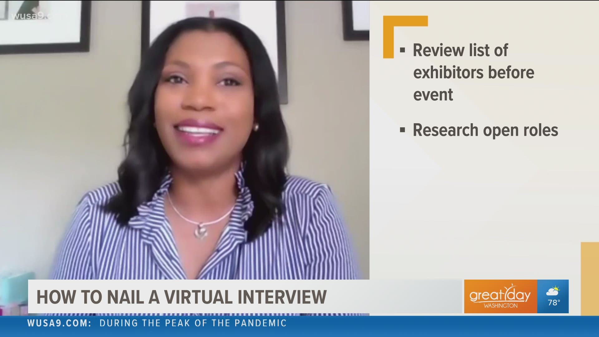 her best tips on how to stand out and land the job during a virtual interview.