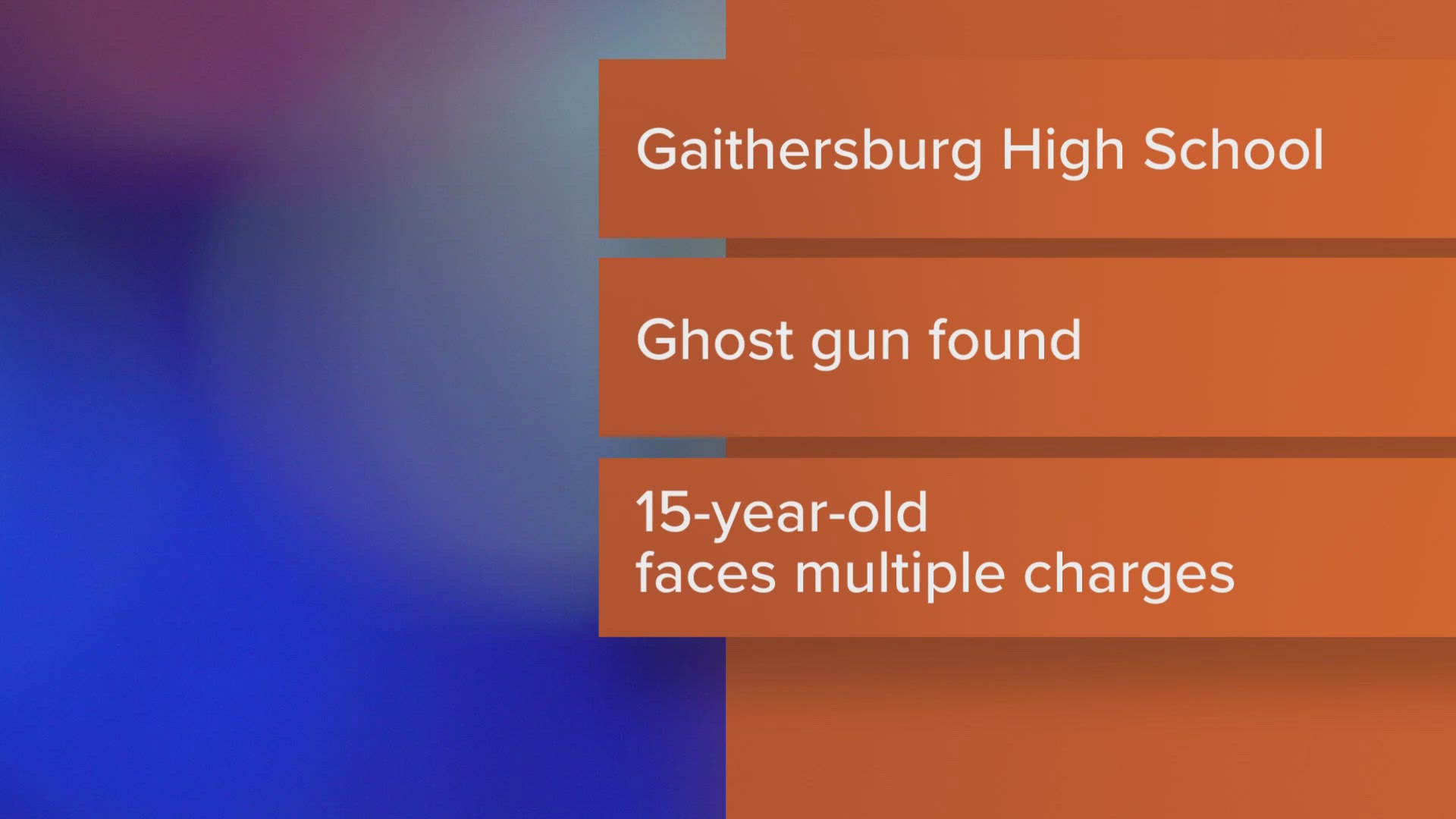 Gaithersburg High School student arrested with loaded ghost gun | wusa9.com