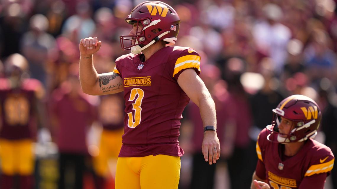 Austin Seibert went from kicking at trees to Commanders star | wusa9.com