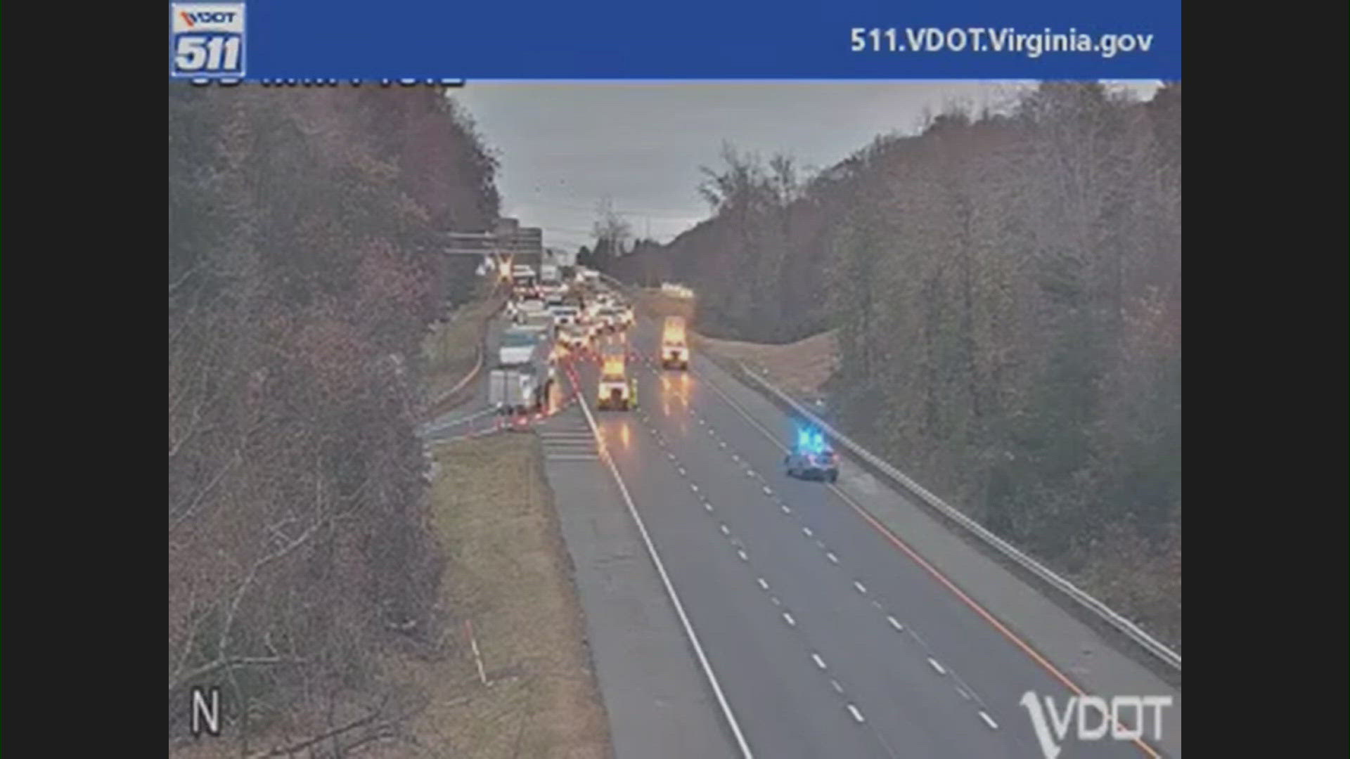 Interstate 95 southbound travelers will encounter major delays near the Prince William County and Stafford County line due to a vehicle crash just south of exit 148.