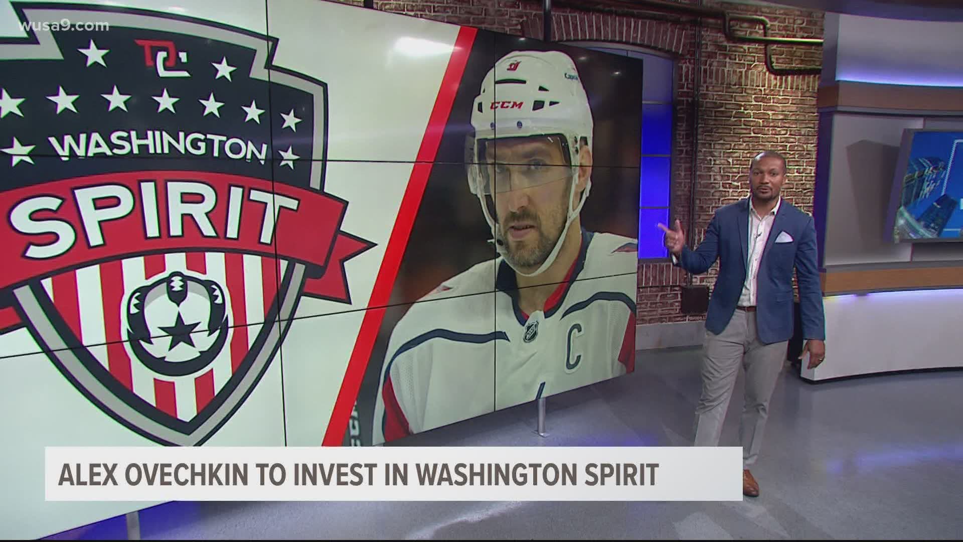 Capitals Alex Ovechkin joins a list of other star athletes and celebrities to invest in Washington's National Women's Soccer League team