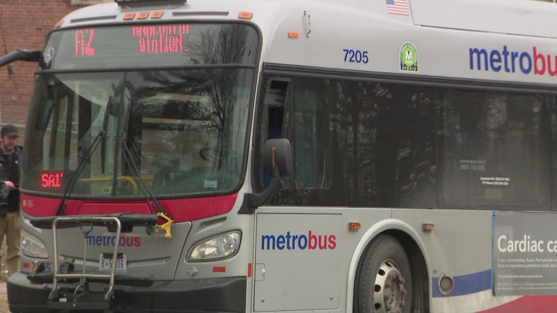 Metro transit police are investigating an armed robbery -- that led to a Metro bus being hit by gunfire.