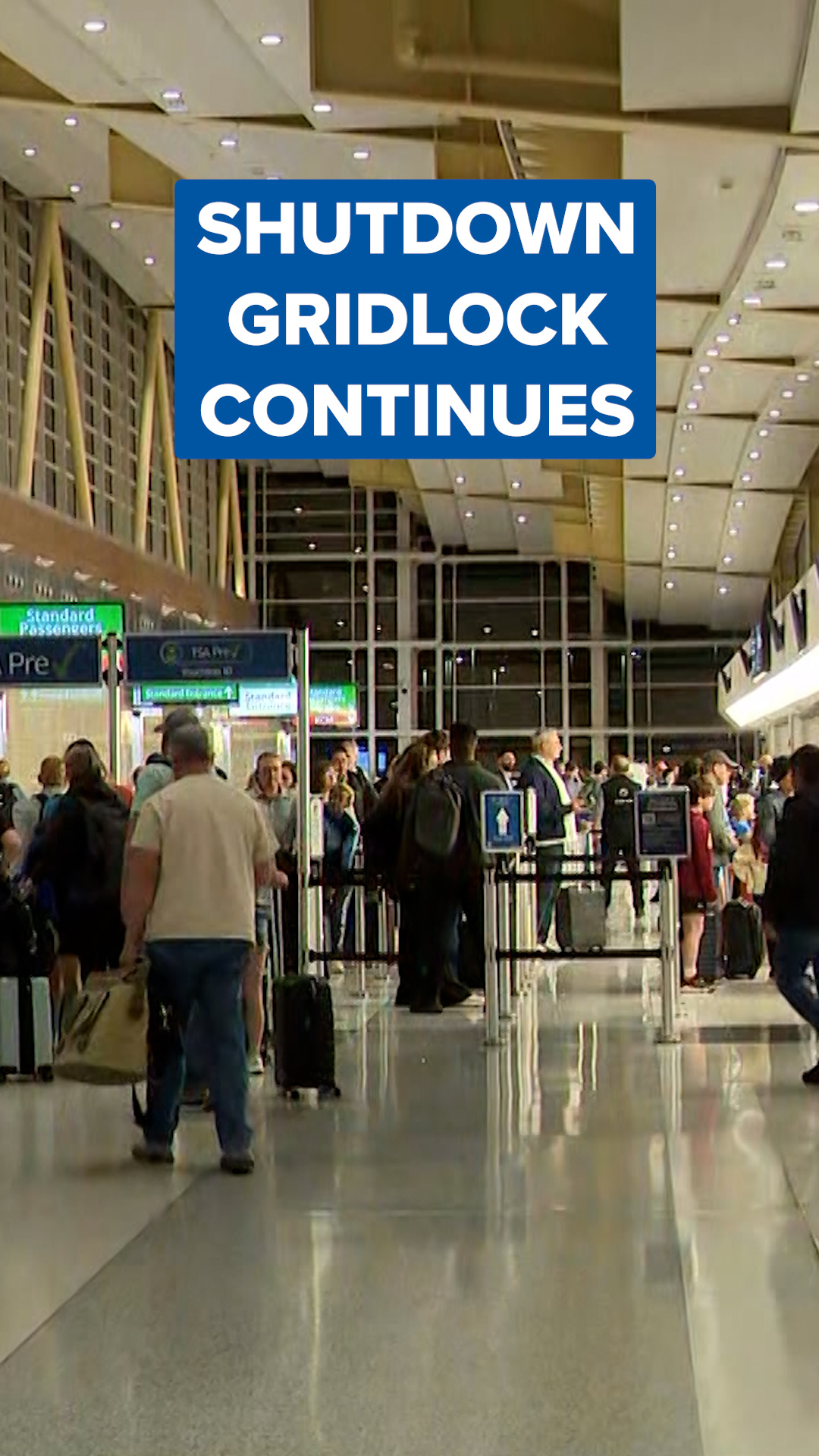 TSA lines fluctuate as Senate approves funding bill to break gridlock ...