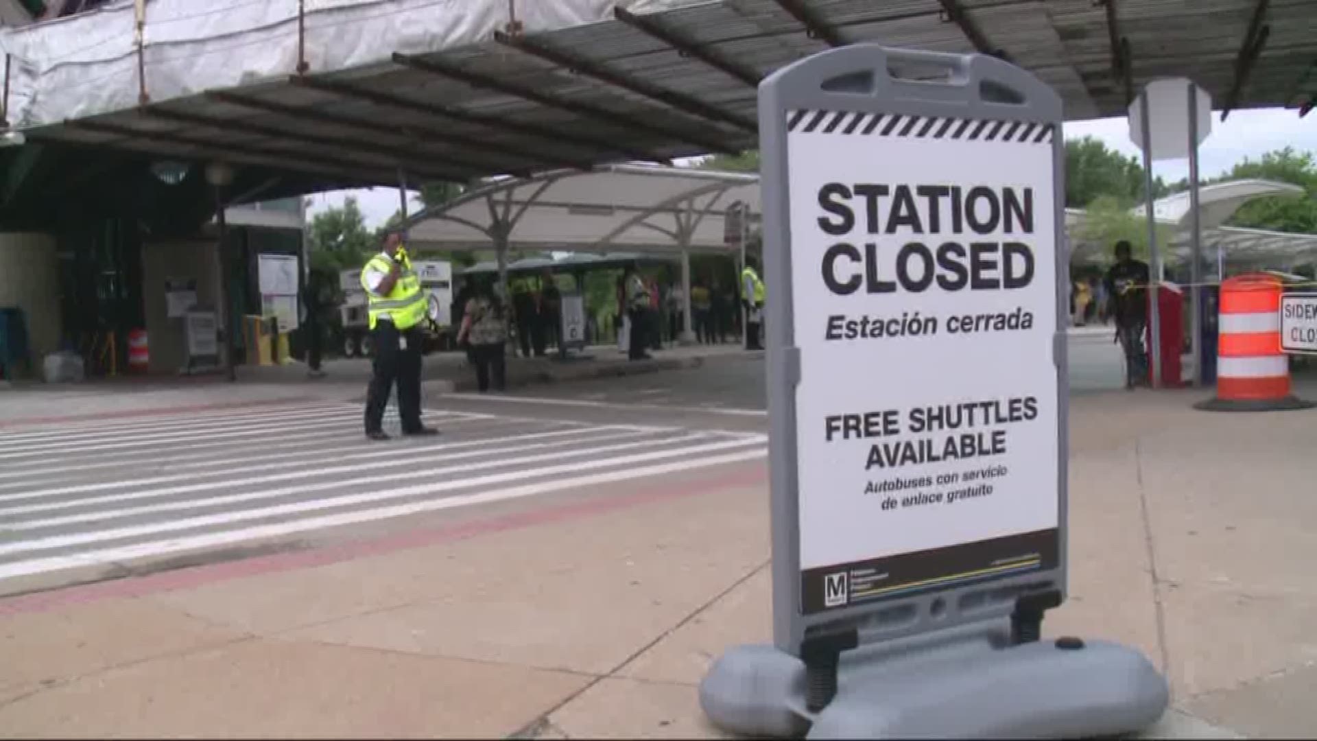 Six Metro stations -- Braddock Road, King Street, Eisenhower Avenue, Huntington, Van Dorn and Franconia Springfield -- are closed until September to address safety issues, officials said.