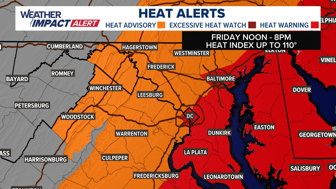 Extreme heat in DMV Friday | wusa9.com