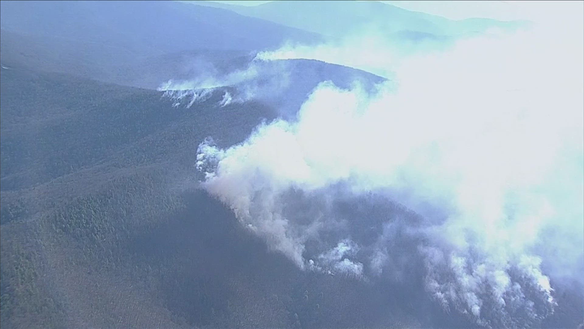 Carly Williams with the Shenandoah National Park says the fire is still only 10% contained.