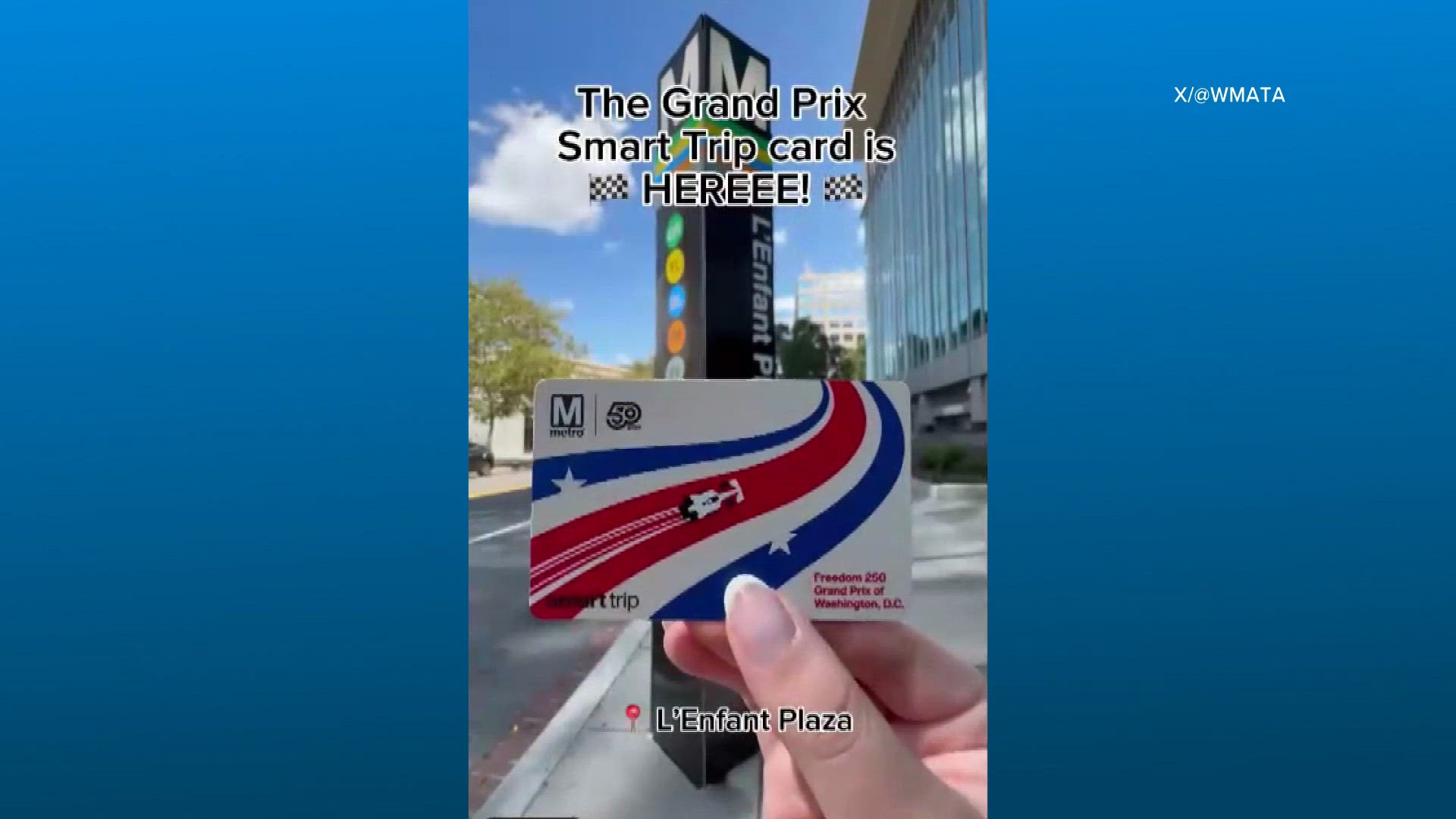 WMATA pulls commemorative Freedom 250 Grand Prix Smart Trip cards