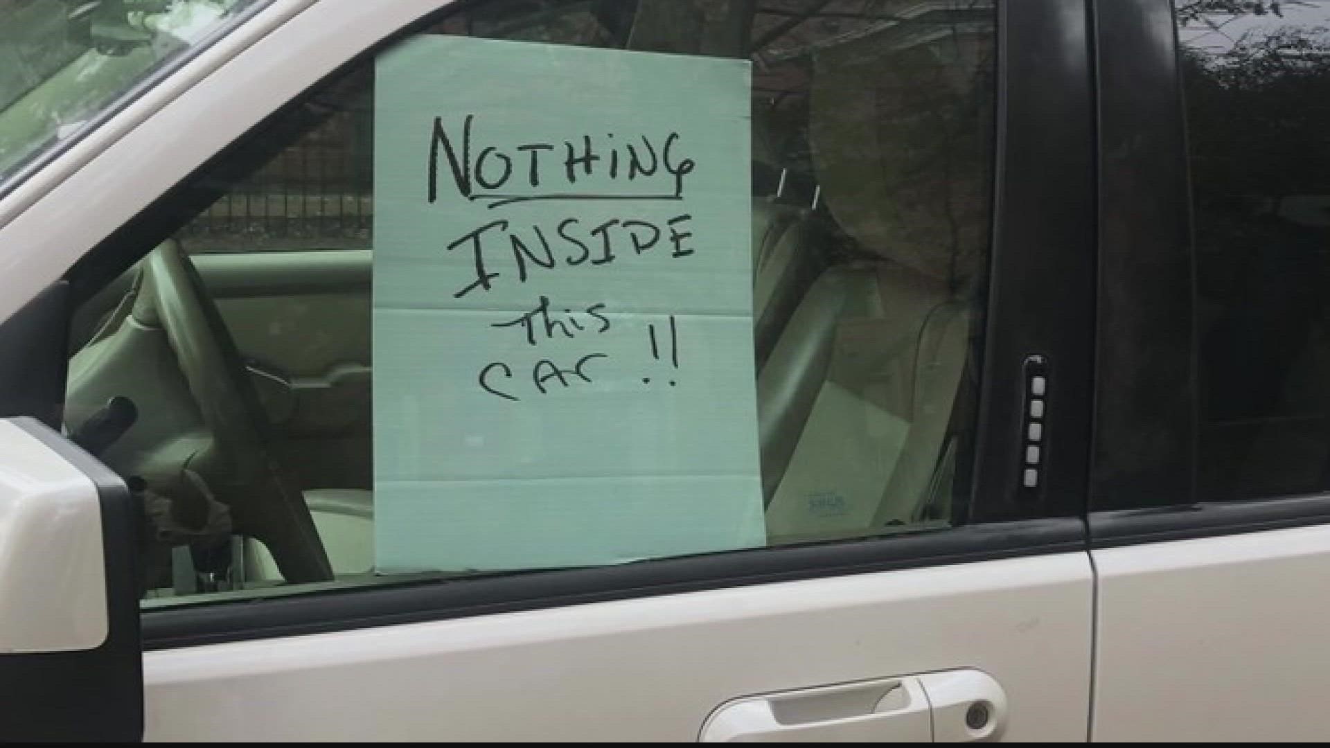 Carjackings have been a huge problem everywhere in the area. So one person is getting creative to try and stop it.