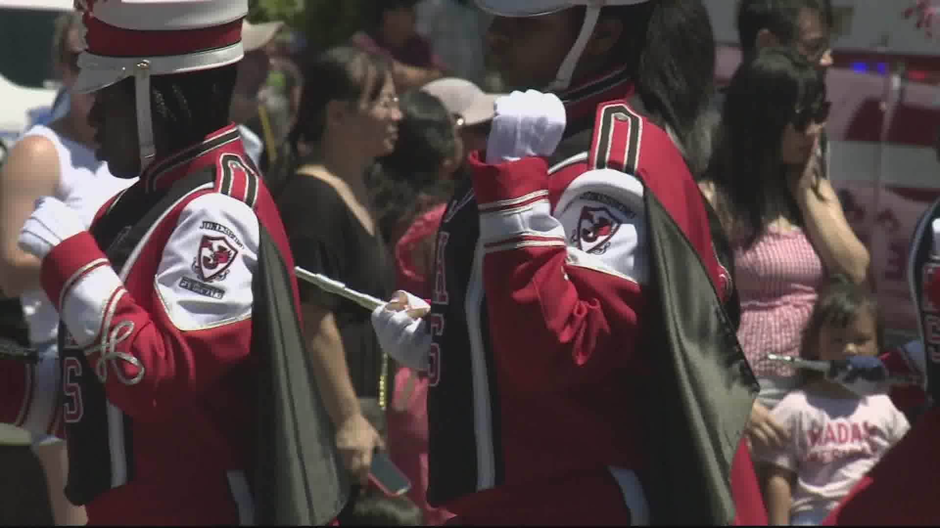 The parade returned after a two-year hiatus due to the COVID-19 pandemic.