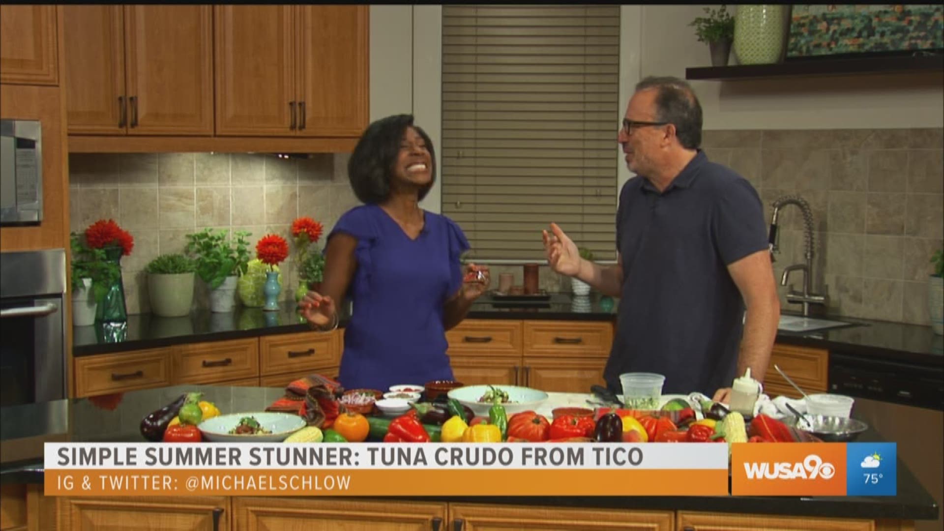 Michael Schlow, a James Beard award-winning chef, has six restaurants in the D.C. Area. He stops by Great Day Washington to talk about his newest restaurant, Prima, in Bethesda, and to show the audience how to make an easy, simple summer stunner – Tuna Crudo.