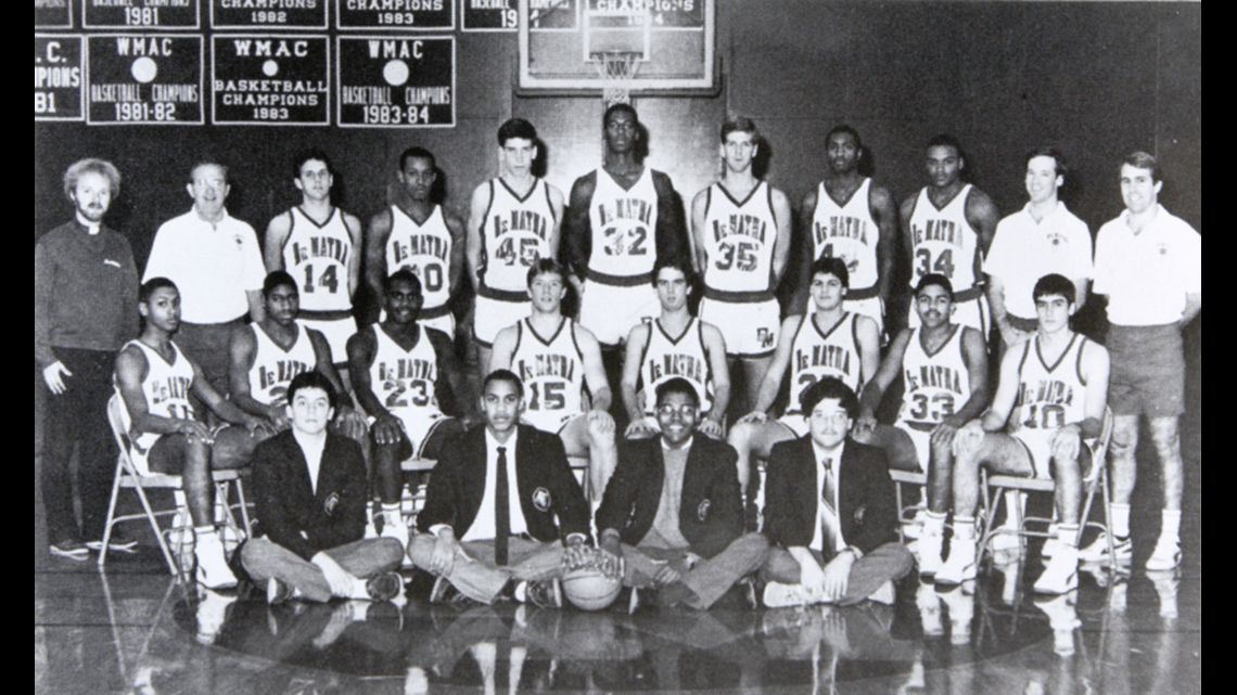 Download Caption: Basketball Legend Kareem Abdul Jabbar in his UCLA Team  Days. Wallpaper