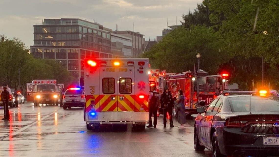 Four people in critical condition following lightning strike in DC