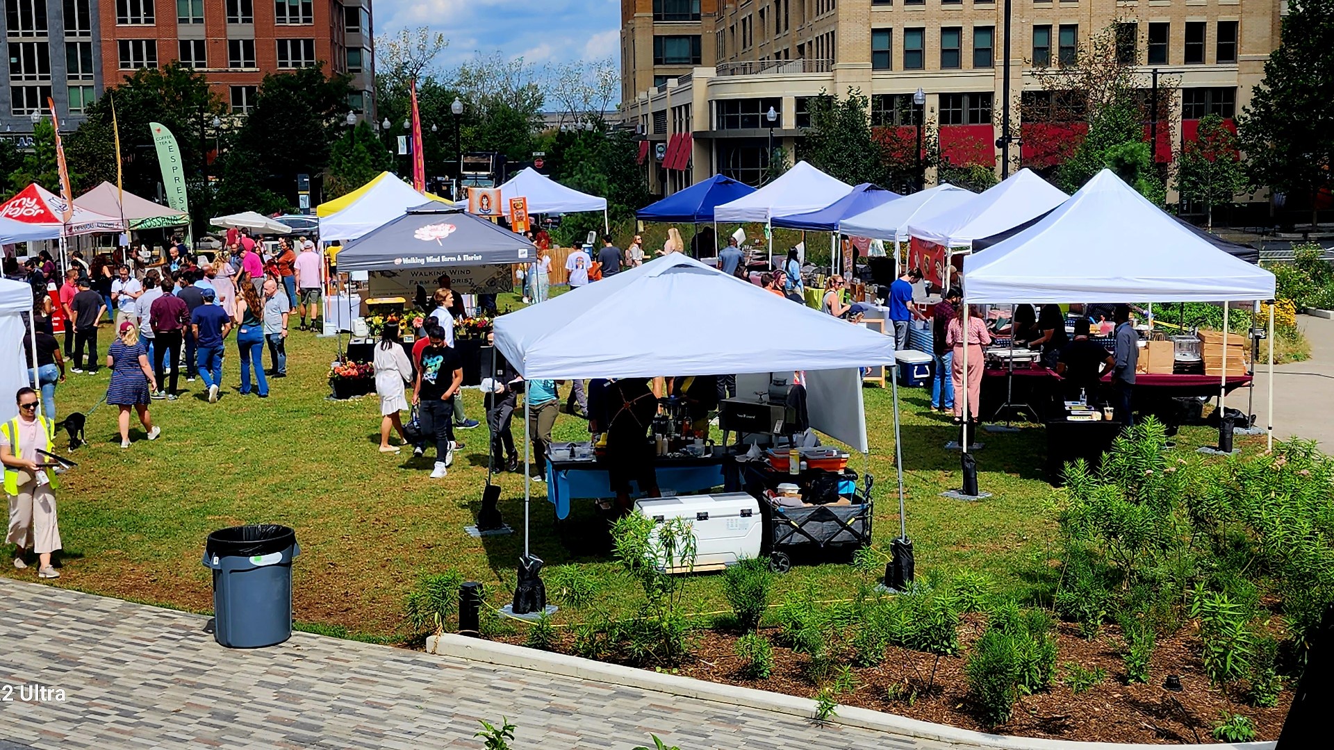 Dan Hine of EatLoco Farmers Market at One Loudoun and Jonathan Marcias of SR Coffee & Roots to Rise Juice explain how farmers markets are a boon to small business.