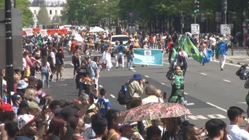 Thousands of residents gather in downtown DC in celebration of Emancipation Day