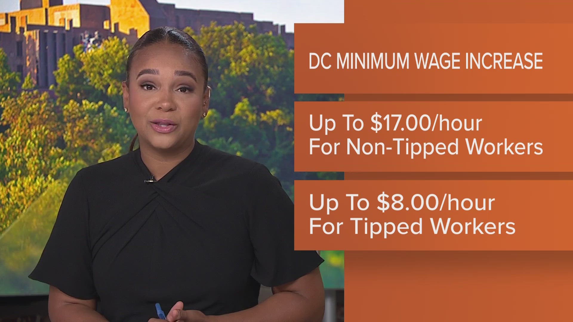 DC is increasing its minimum wage to $17/hour for untipped employees and $8/hour for tipped employees.