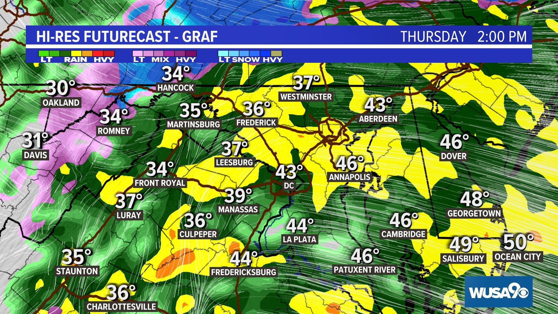 Thursday storm forecast: Rain, ice, snow in the DMV | wusa9.com