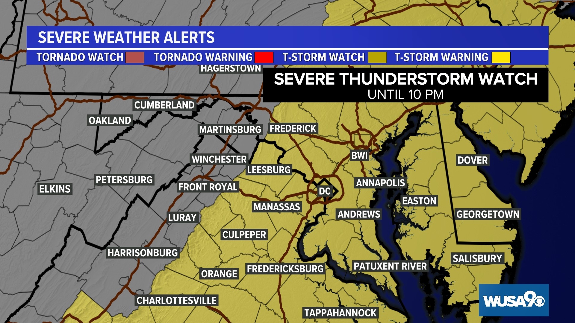 Timeline of thunderstorms in DC region July 3, 2023 | wusa9.com