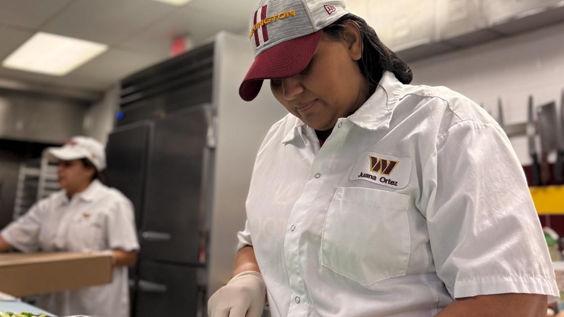 How the Washington Commanders' executive chef feeds the team | wusa9.com