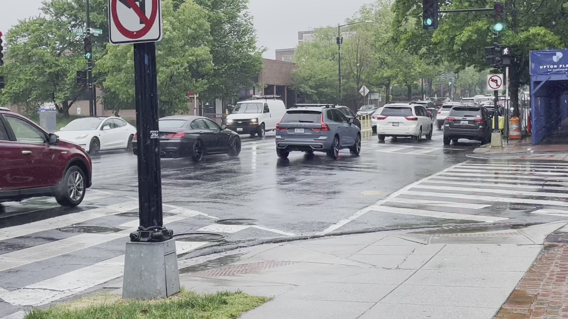 WUSA9 declared a Weather Watch Alert for Friday's soaking rain