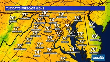 More clouds Tuesday but very nice