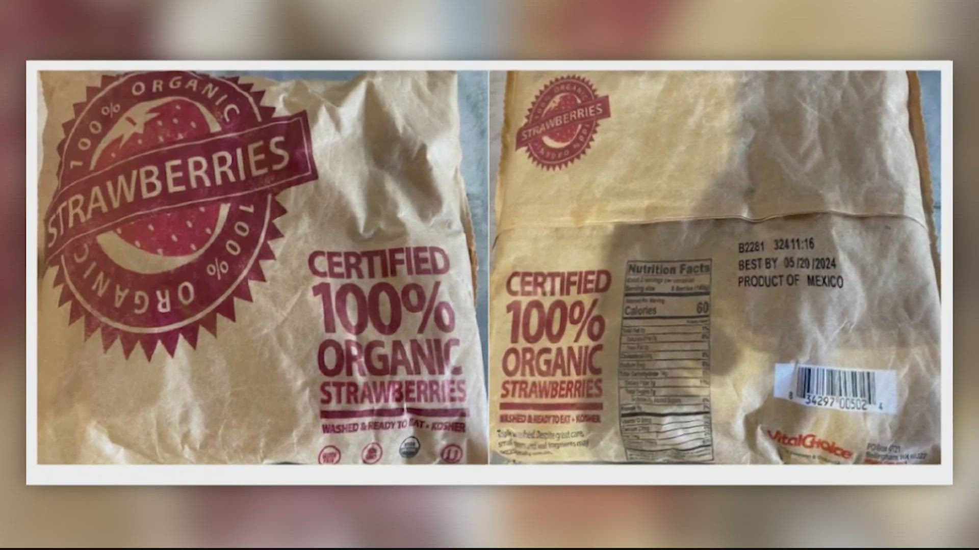 Scenic Fruit Company is recalling its frozen organic tropical fruit blend which is sold to Trader Joe's.