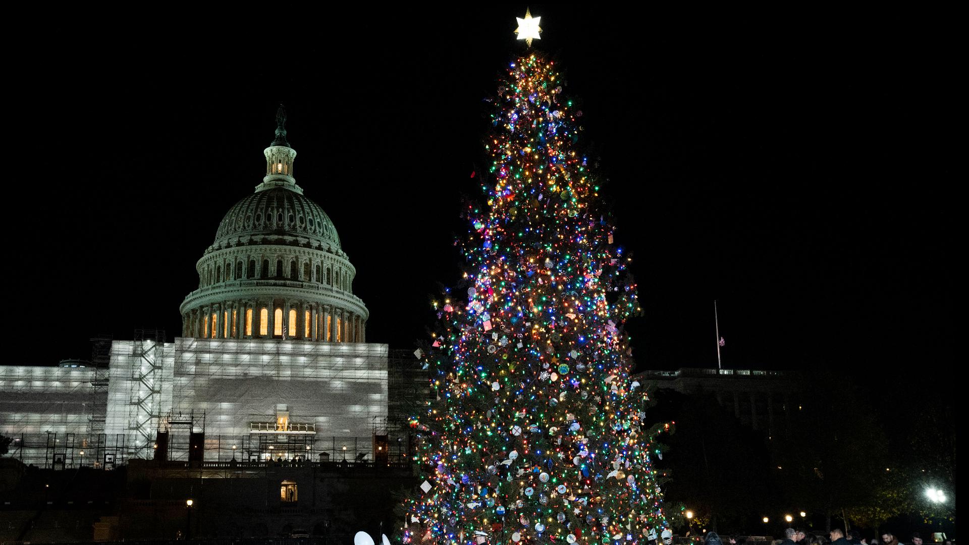 The Office of the Speaker of the House hosts the annual ceremony for the lighting of the U.S. Capitol Christmas Tree.