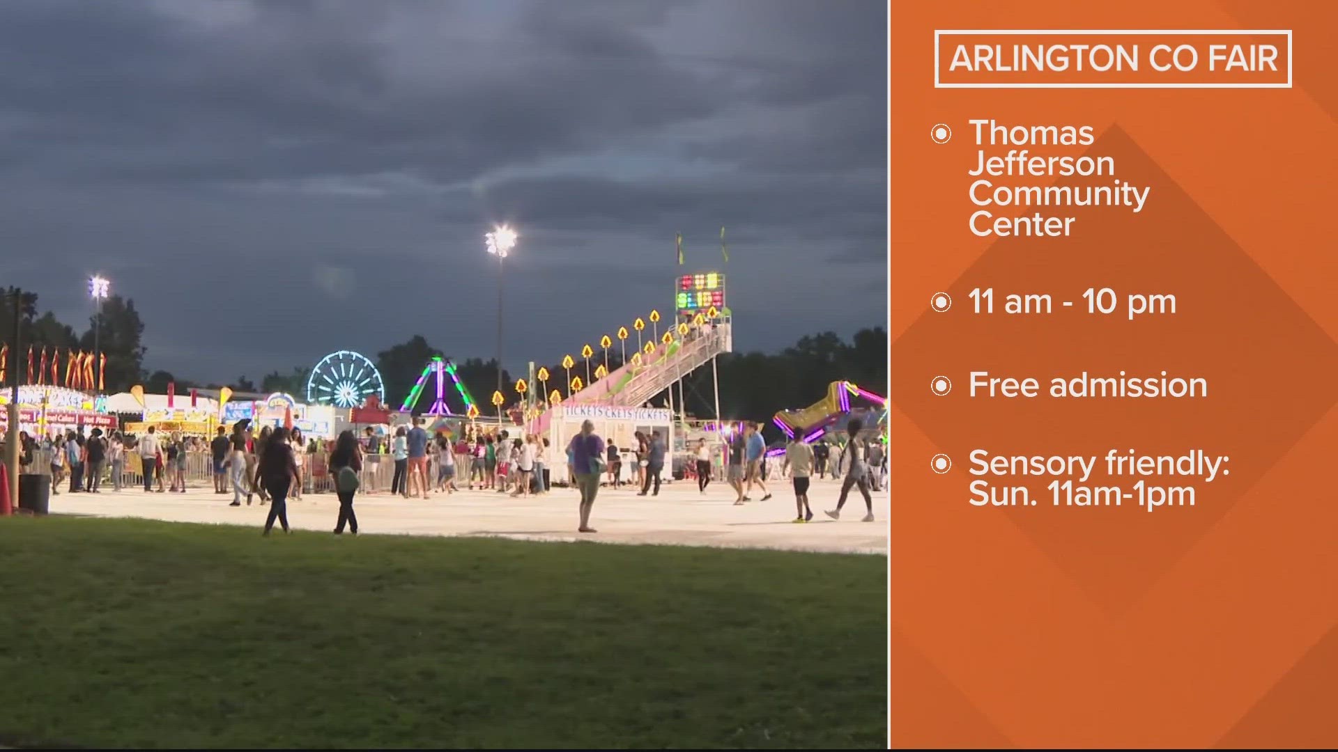 The fair is taking place at the Thomas Jefferson Community Center.