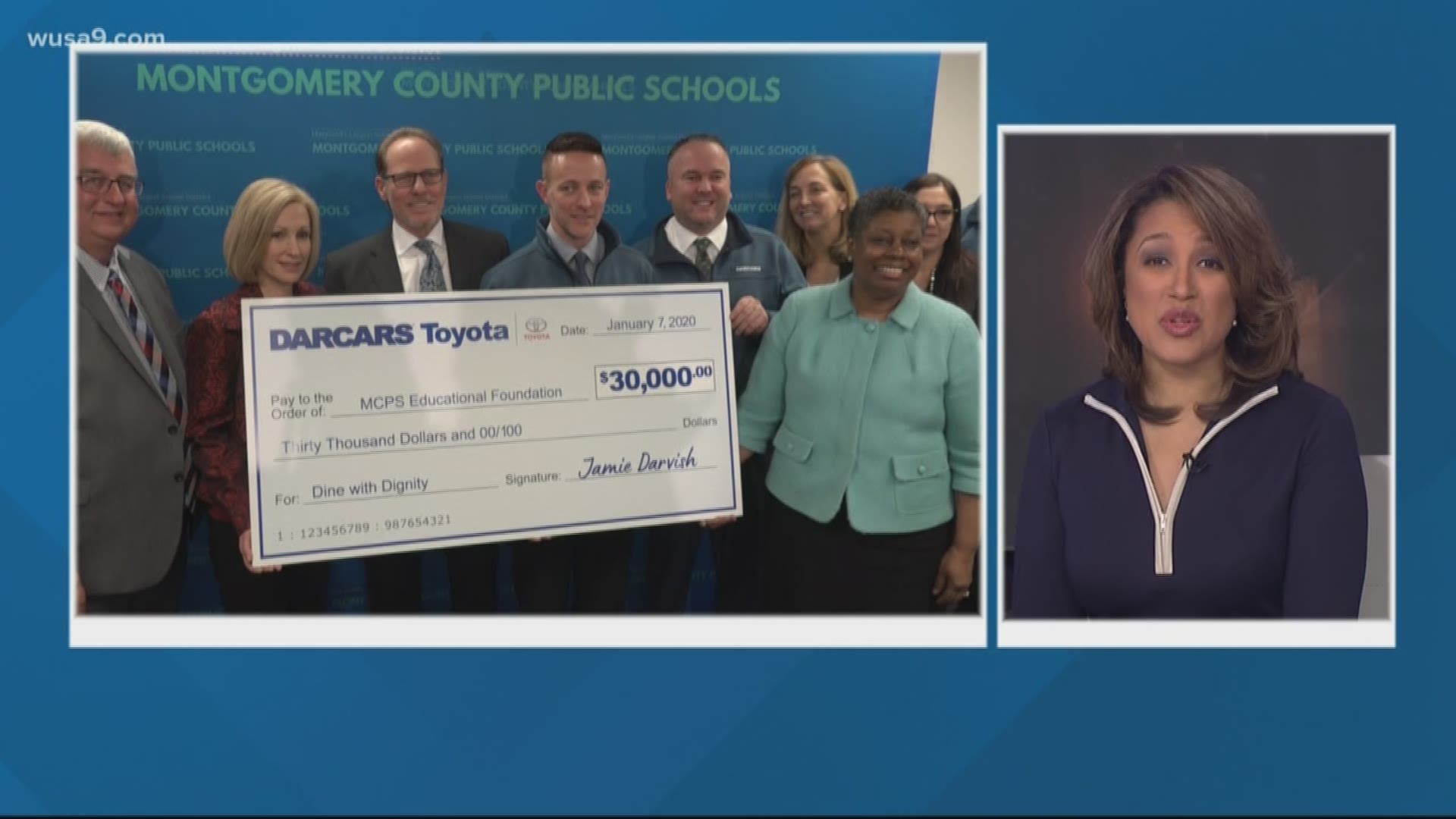The donation from DARSCARS Automotive Group comes just one month after the group paid off the lunch debt of Prince George's County Public Schools.