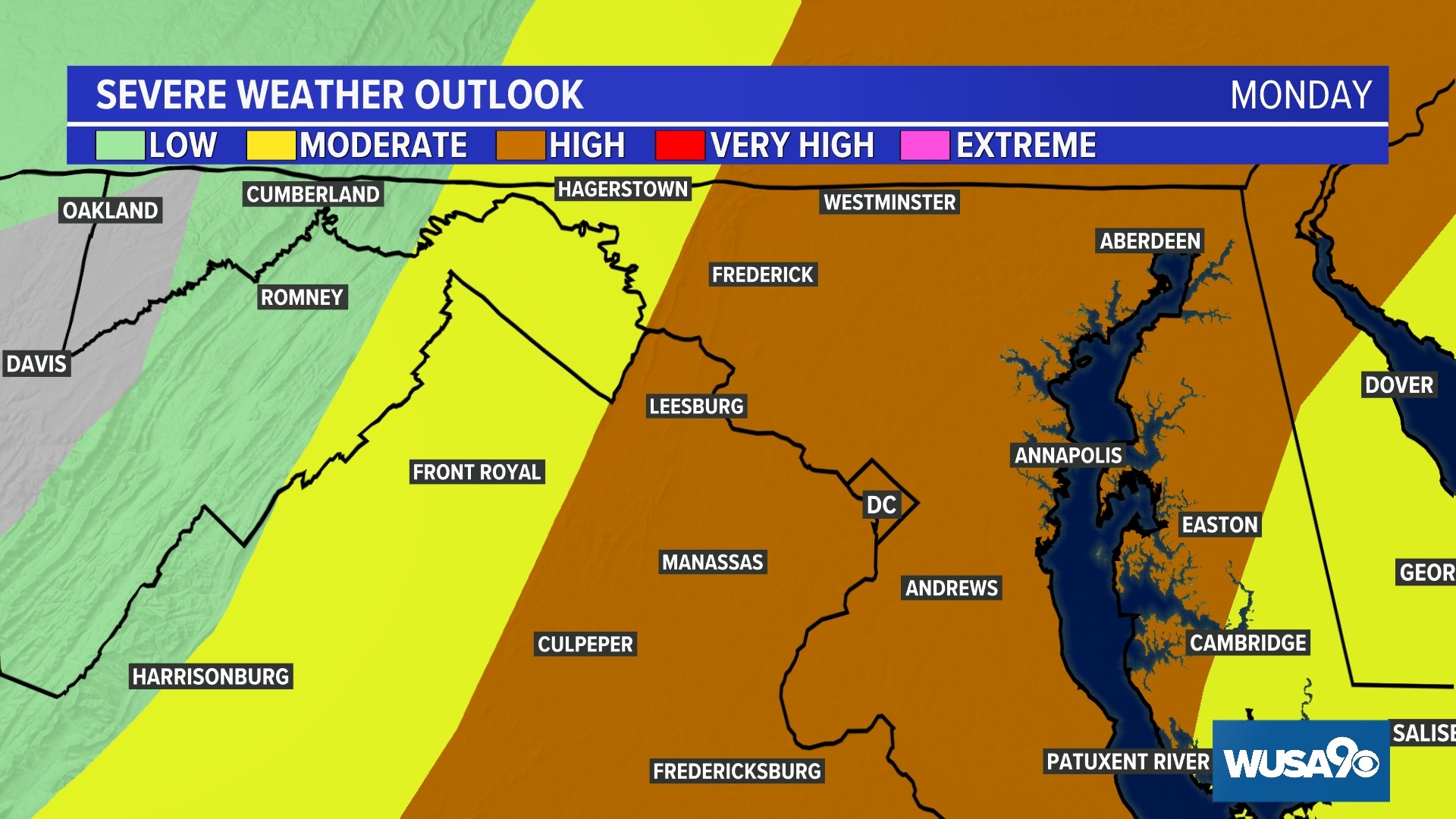 Severe storms in DC, Maryland, and Virginia