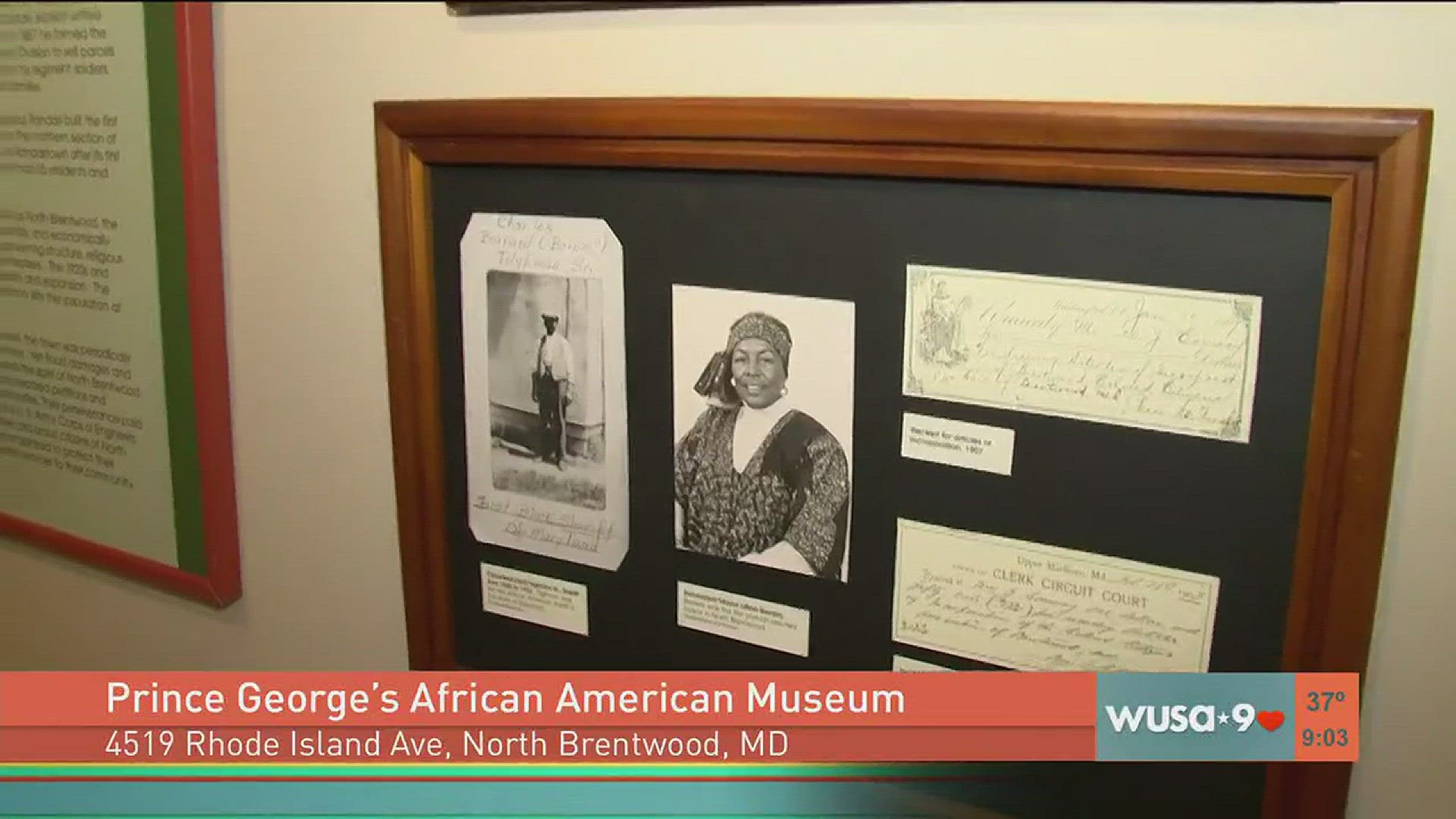 Meaghan takes a trip through history as she visits the Prince George's African American Museum in North Brentwood, MD and learns all that the museum has to offer.