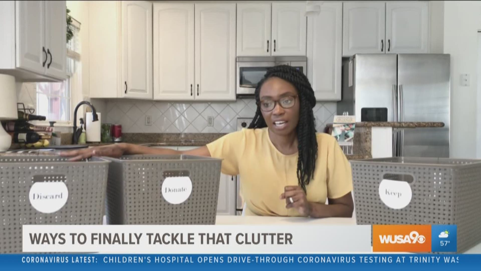 Organizing expert, Janelle Williams, shares four simple steps on how to declutter your home while social distancing.