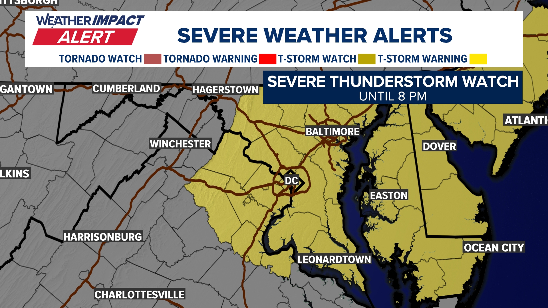 When to plan around storms in the DC region Thursday | Weather Impact ...