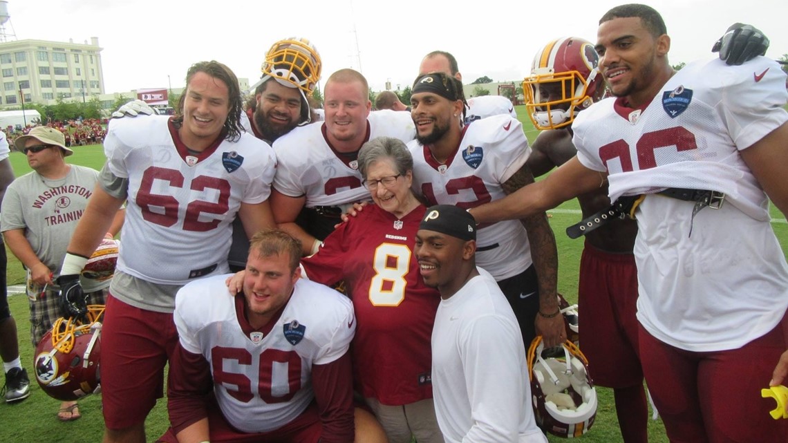 107-year-old lifelong Redskins fan gets surprise birthday party by the team