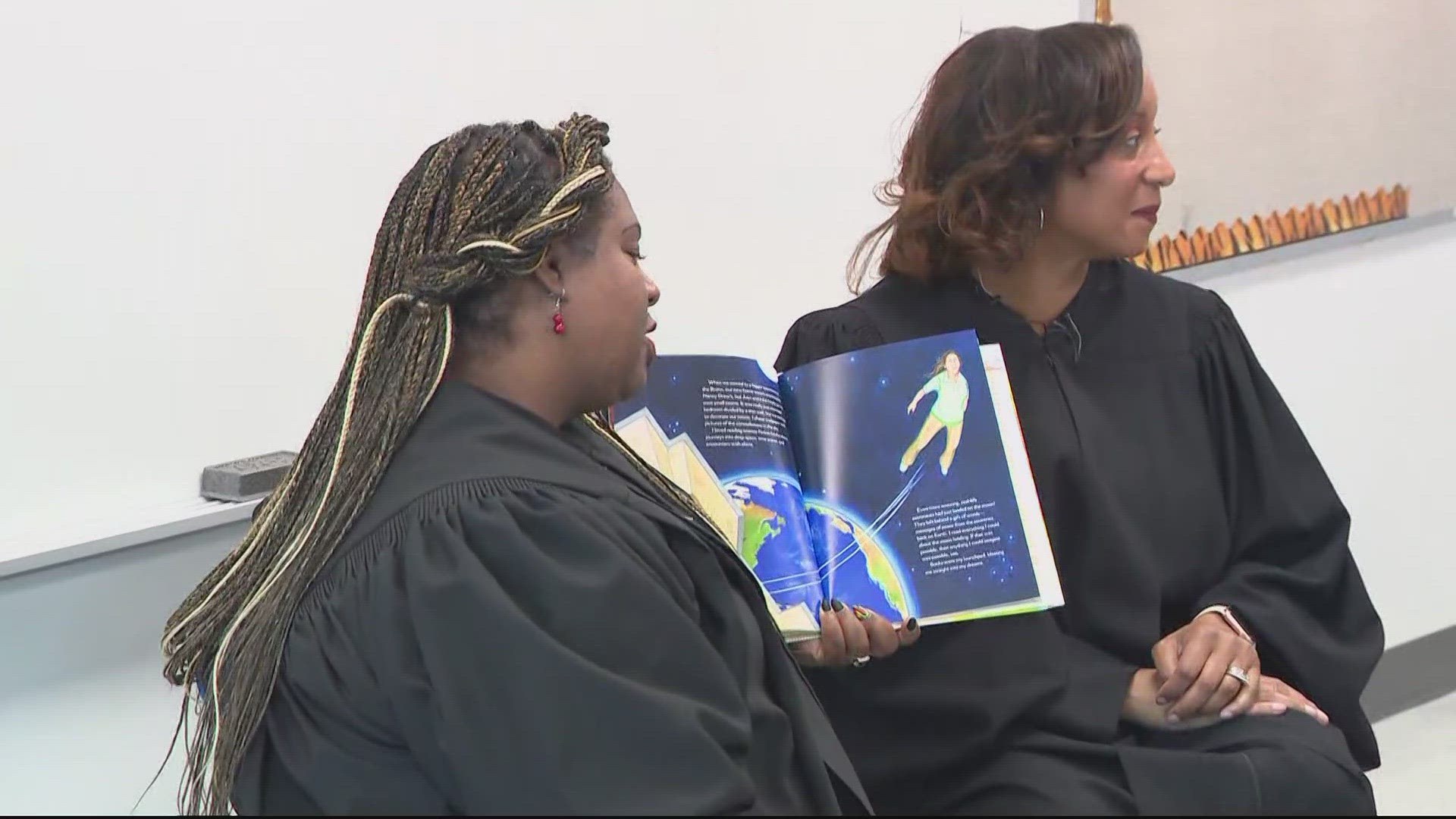 Judges from Maryland courts talked about their role as judges, and read to the kids.