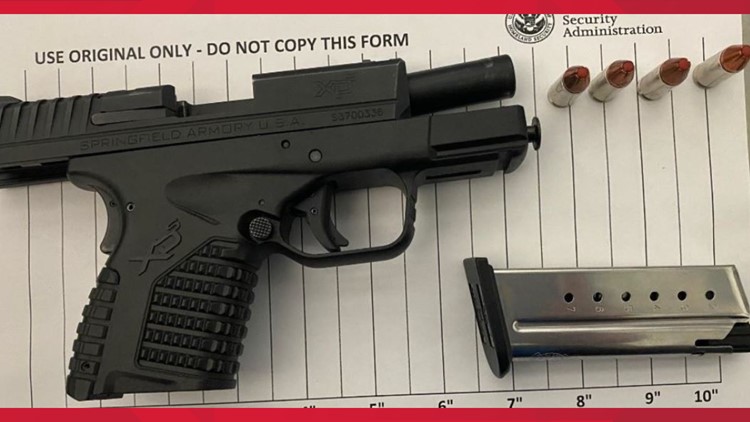 Maryland man caught by TSA attempting to bring loaded gun onto flight at Dulles International Airport