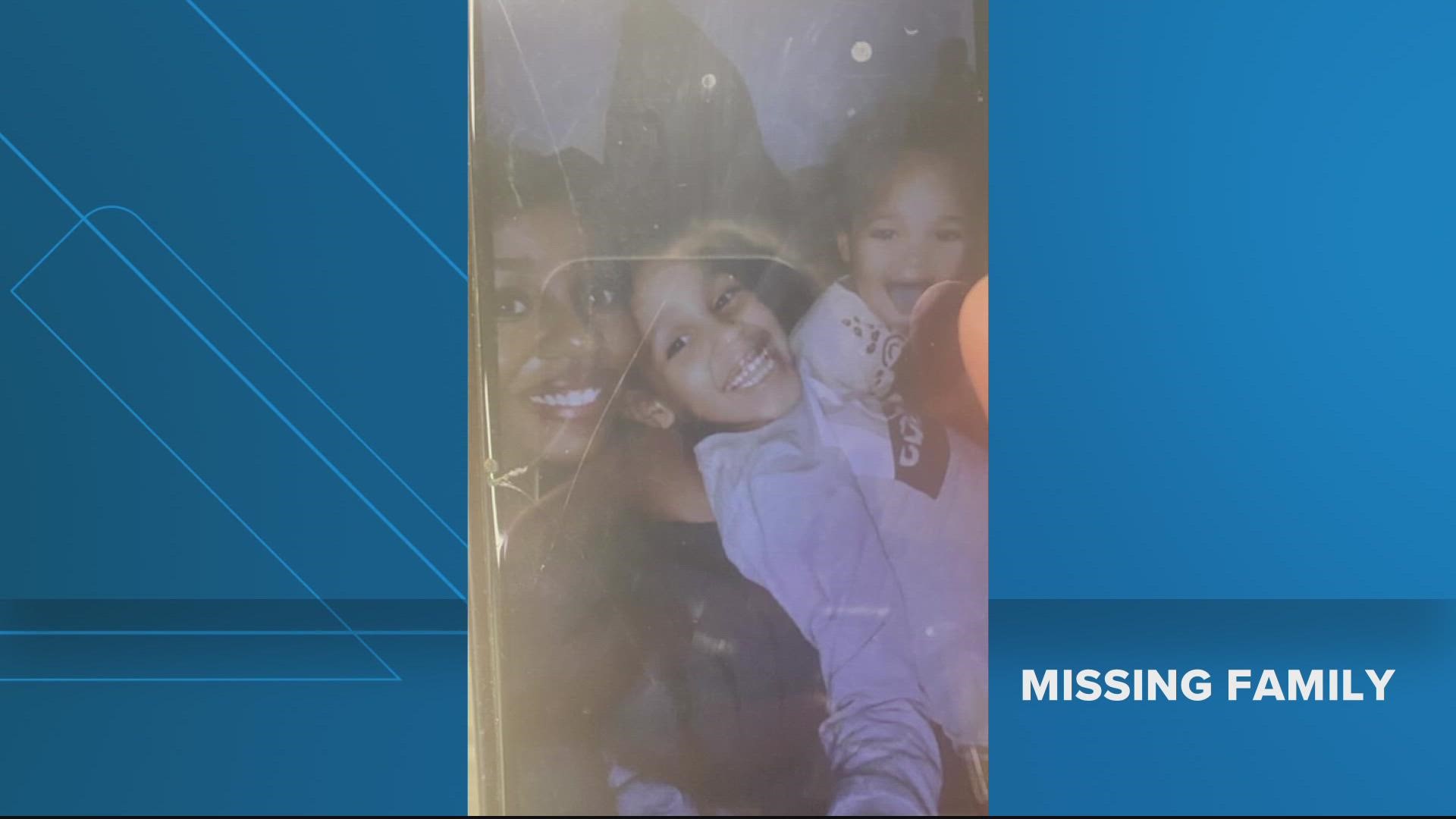 Latasha Boatwright, her 7-year-old Jayce Peterson and 4-year-old Zaria Peterson last spoke with their family yesterday just before 2 pm. If you see them- call 911.