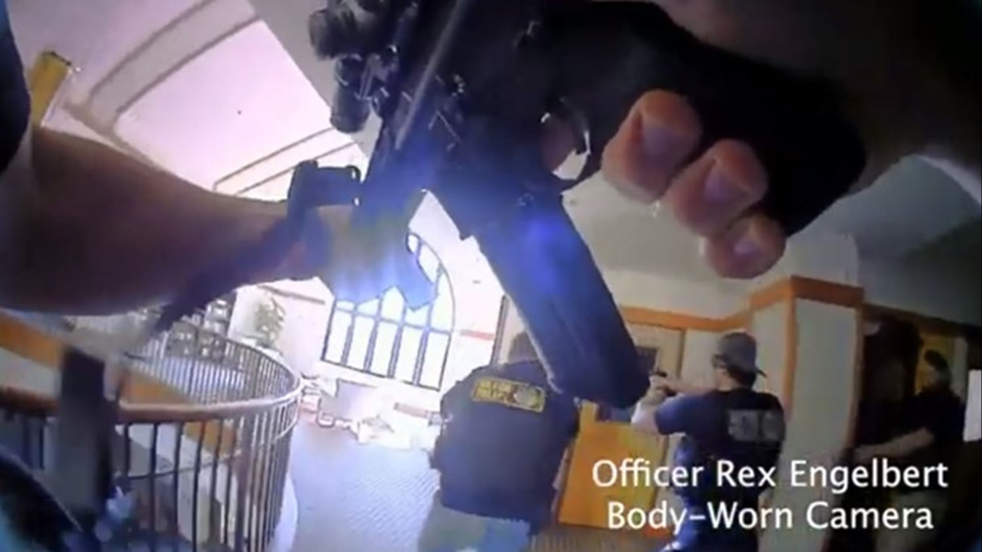 New body camera video released by the Metropolitan Nashville Police Department shows officers responding to Monday's school shooting at a elementary school.