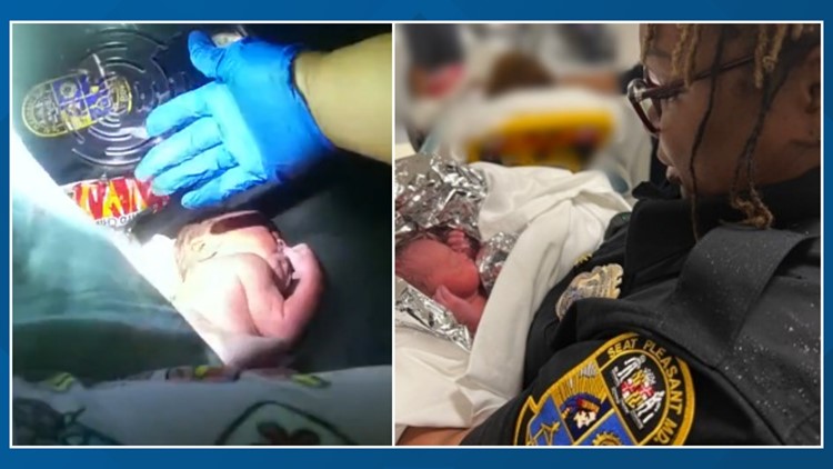 Bodycam footage shows officers helping woman in Prince George's County deliver newborn twin girl