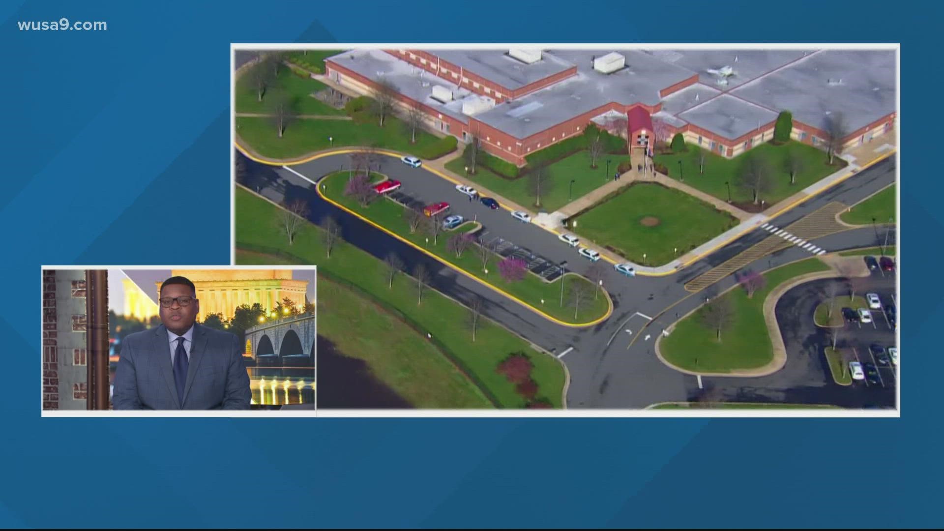 The Bull Run Middle School students have been taken to Battlefield High School as the threat is investigated.