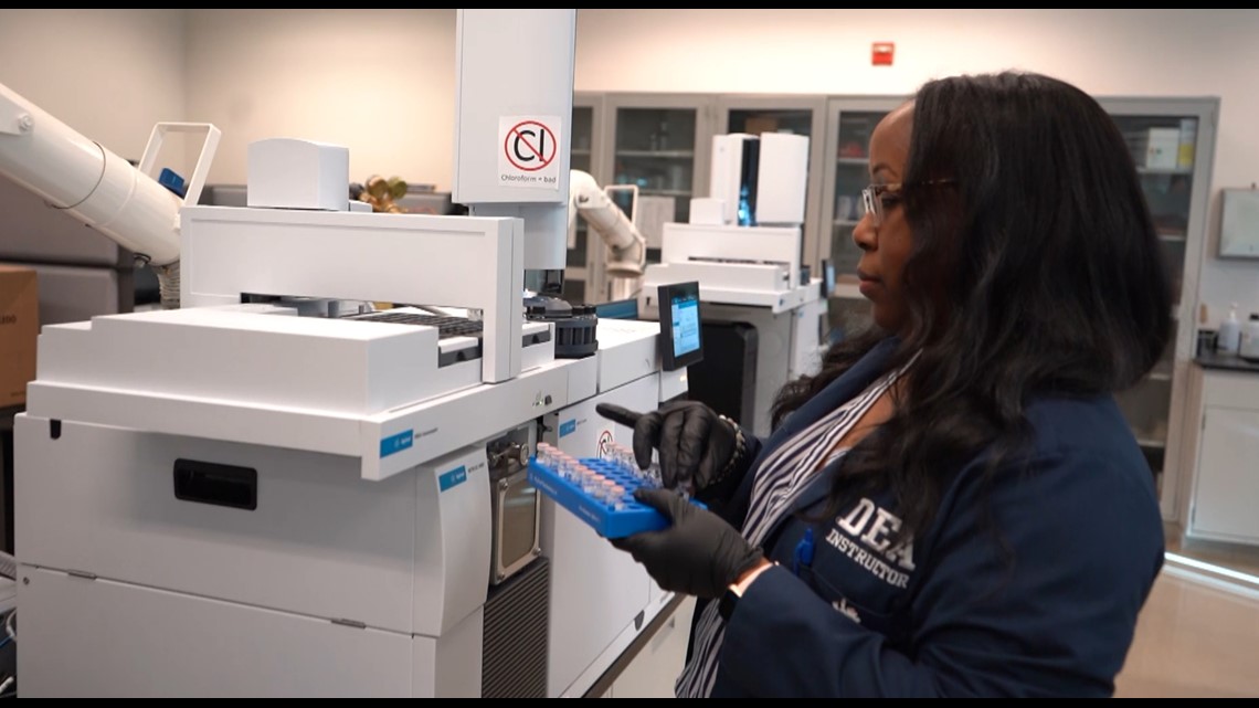 Inside DEA lab as forensic chemists analyze seized drugs
