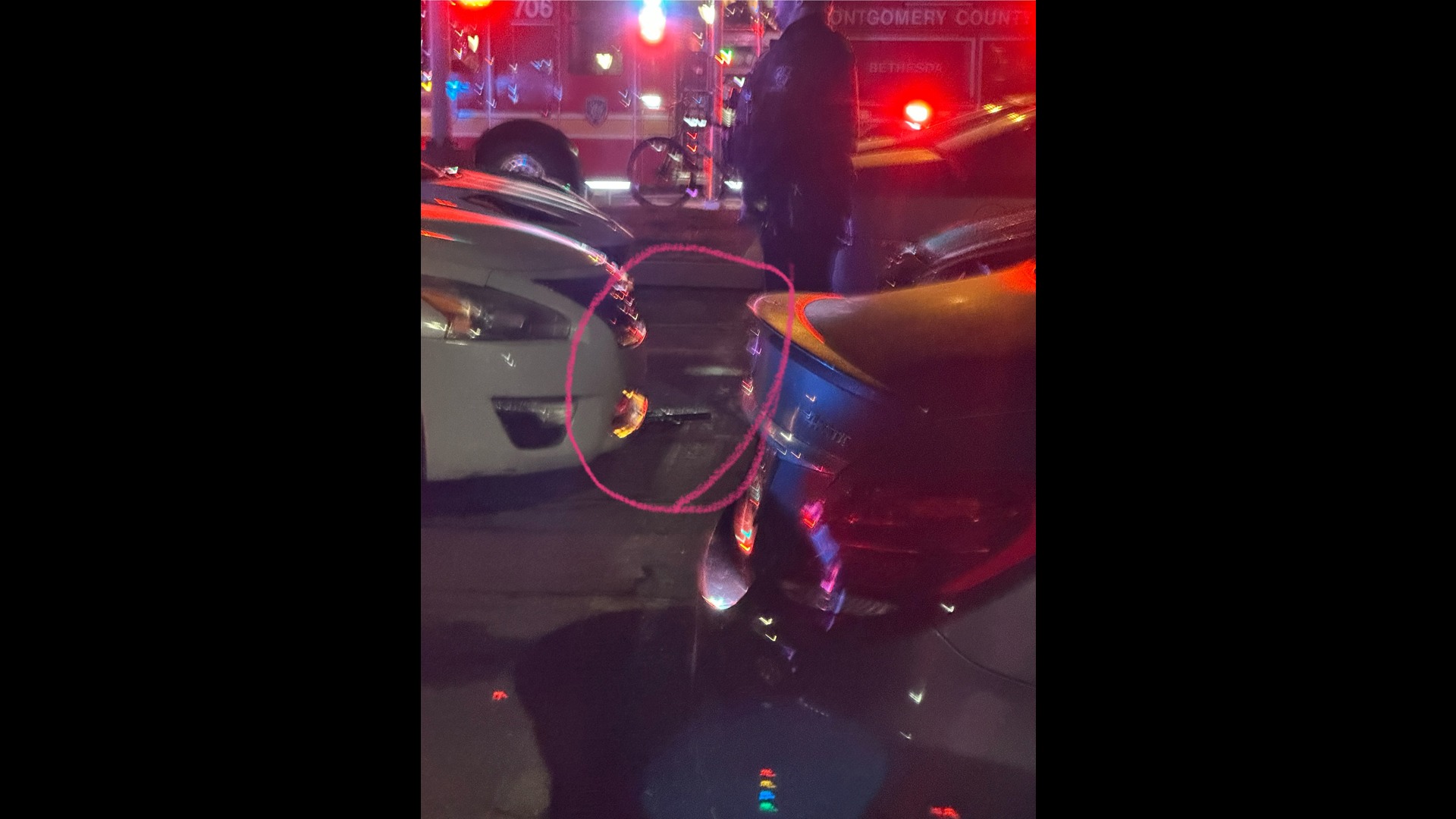 Anonymous video of Westbard Avenue scene