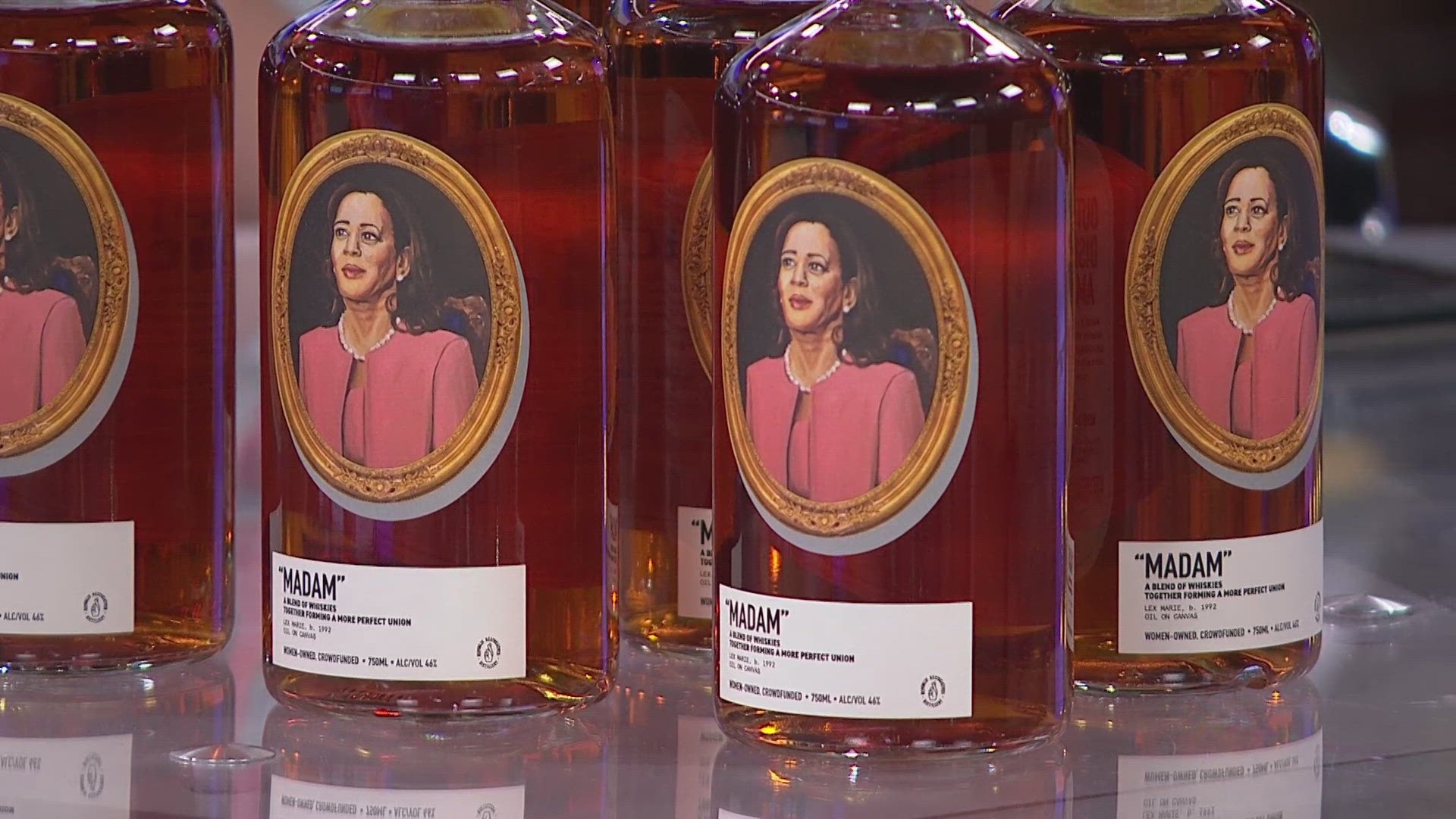 It's 'Madam' whiskey .. made to honor our country's first woman vice-president Kamala Harris.