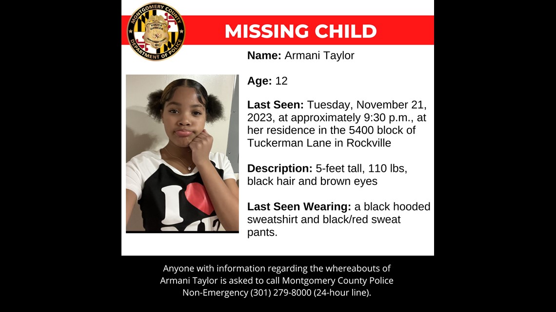 2 year old girl missing in Montgomery County wusa9