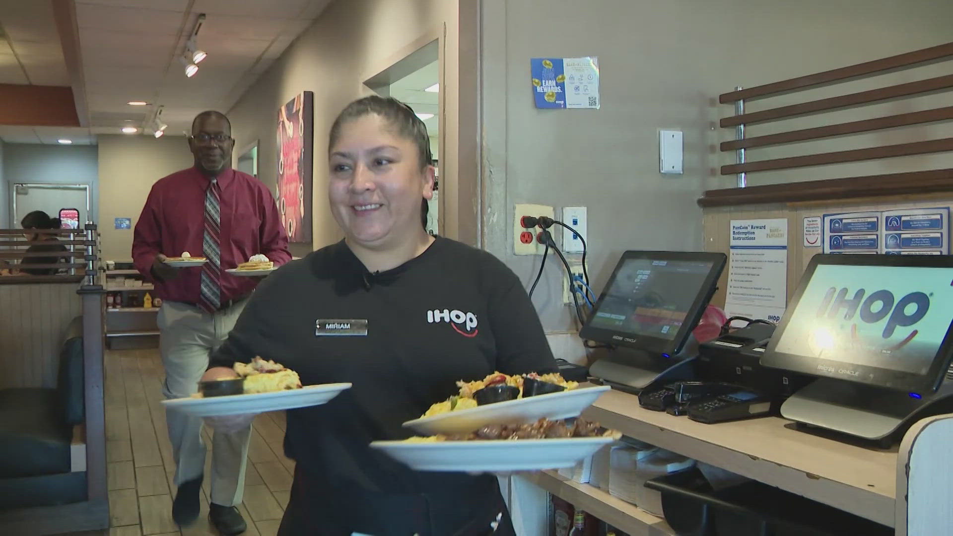 When Miriam Balacios took a job at the IHOP in Falls Church, Virginia, she never expected the future impact her customers would have on her life.  